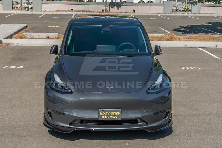 For 2020-2024 Tesla Model Y Track Style Front Splitter Lip