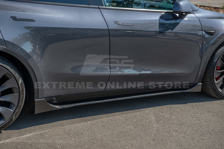 For 2020-2024 Tesla Model Y Track Style Side Skirts Rockers