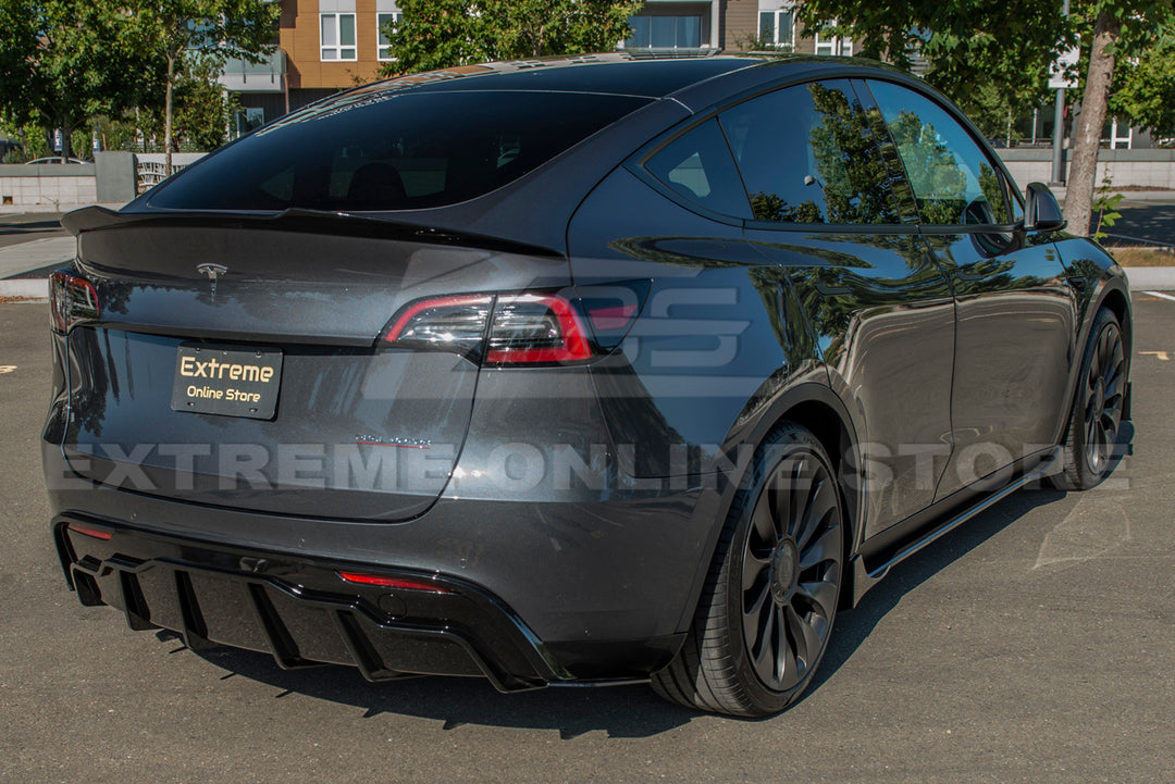 For 2020-Present Tesla Model Y Track Style Rear Diffuser Lip