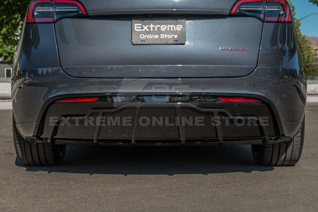 For 2020-Present Tesla Model Y Track Style Rear Diffuser Lip