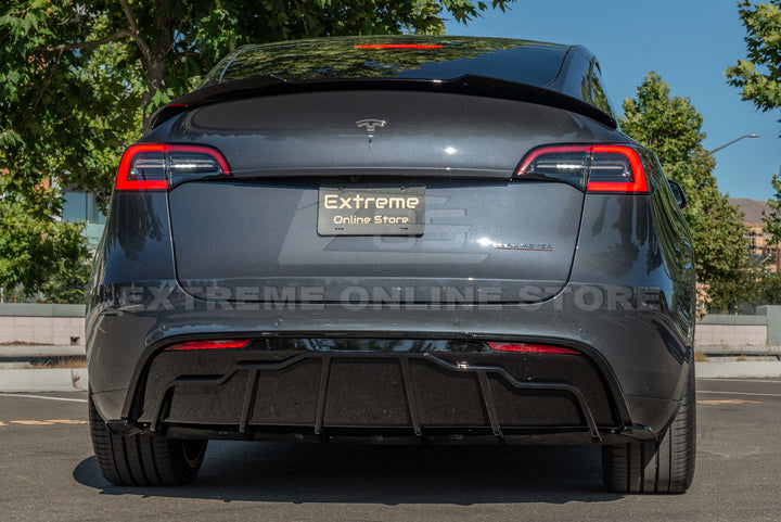 For 2020-Present Tesla Model Y Track Style Rear Diffuser Lip