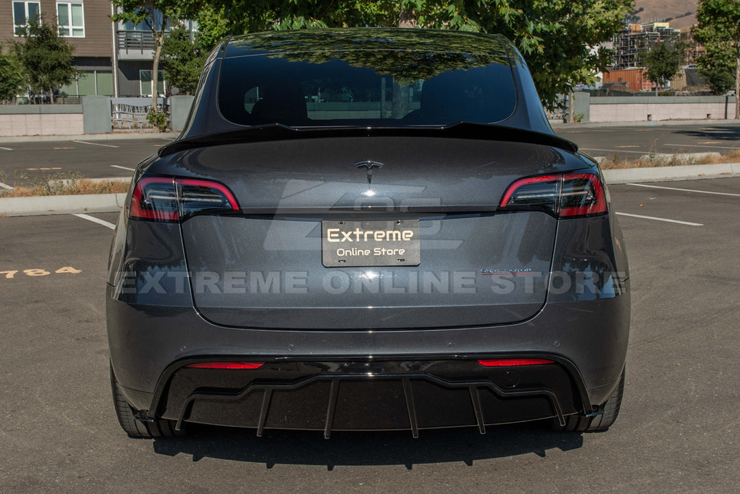 For 2020-Present Tesla Model Y Track Style Rear Diffuser Lip