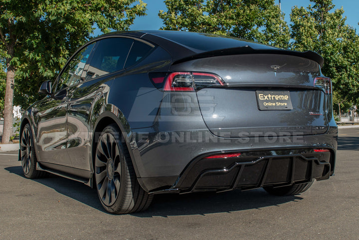 For 2020-Present Tesla Model Y Track Style Rear Diffuser Lip