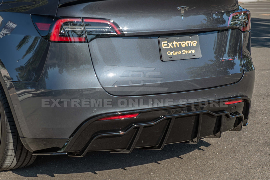 For 2020-Present Tesla Model Y Track Style Rear Diffuser Lip