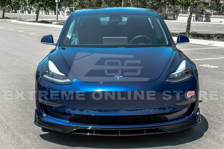 For 2017-2023 Tesla Model 3 Track Style Front Splitter Lip