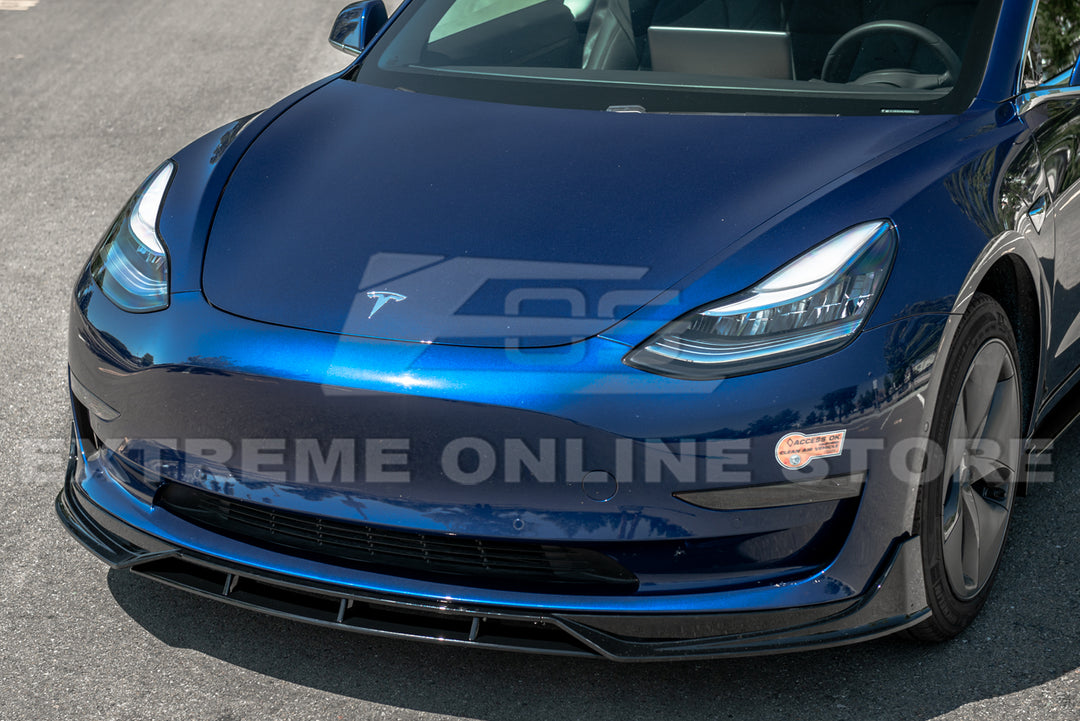 For 2017-2023 Tesla Model 3 Track Style Front Splitter Lip