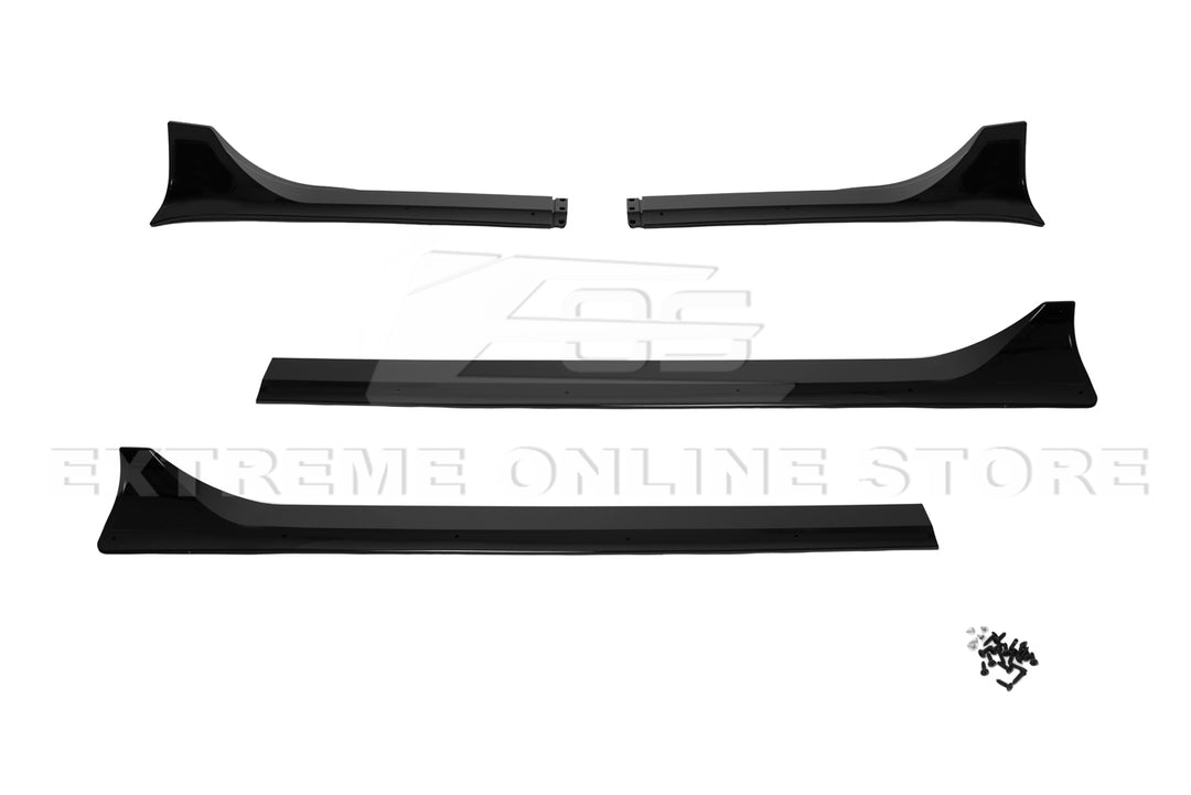 For 2020-2024 Tesla Model Y Track Style Side Skirts Rockers