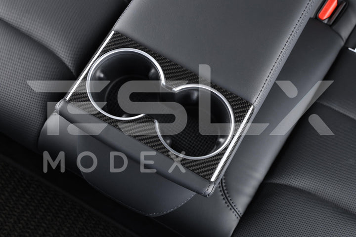 For 2024-Present Tesla Model 3 Interior Rear Cupholder Cover