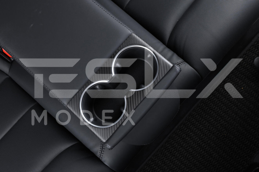 For 2024-Present Tesla Model 3 Interior Rear Cupholder Cover