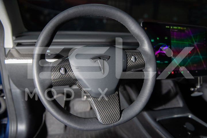 For 2020-2024 Tesla Model 3 Model Y Interior Steering Wheel Cover