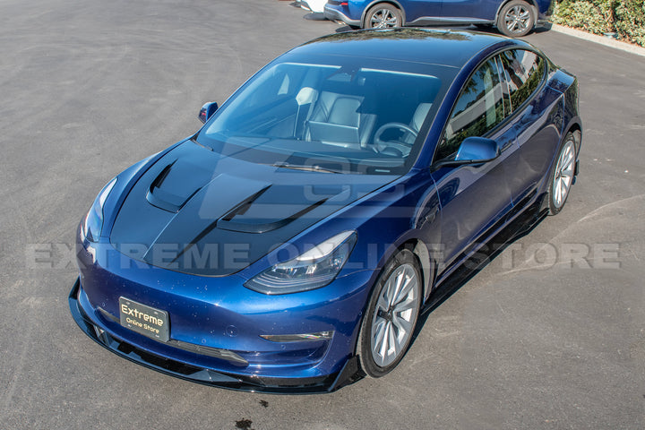 For 2017-2023 Tesla Model 3 Performance Style Front Splitter Lip