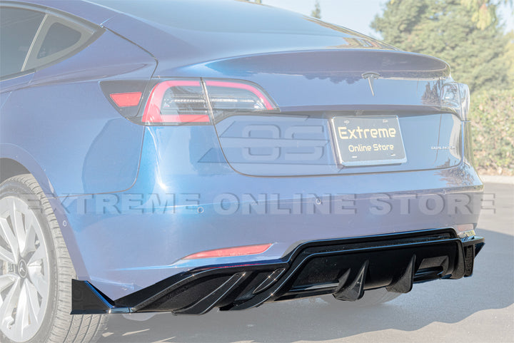 For 2017-2023 Tesla Model 3 Performance Style Rear Diffuser Lip